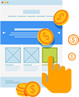Image of a finger pointing at a webpage